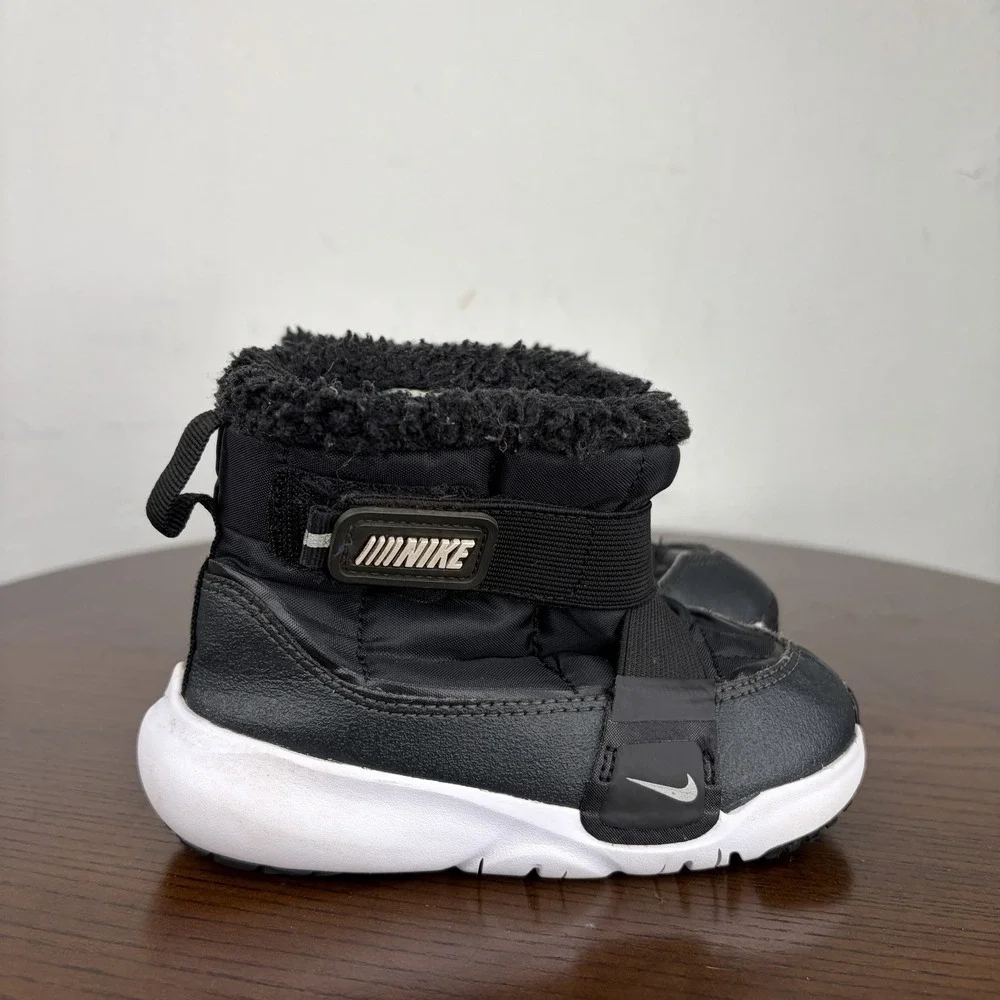 Nike Flex Advance Boots Toddler Preschool Kids 9C Black Winter Shoes DD0303-005